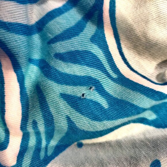 Lilly Pulitzer Womens Size XS Blue Juliet What A Racquet Fish Print Dress Flaw - Picture 7 of 10